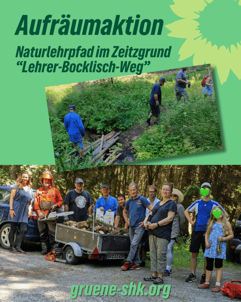 Rückblick: Aufräumaktion am Lehrer-Bocklisch-Weg