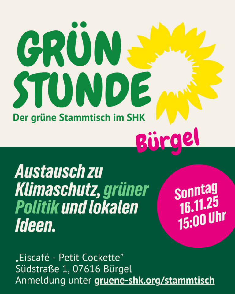offener Stammtisch GrünStunde in Bürgel