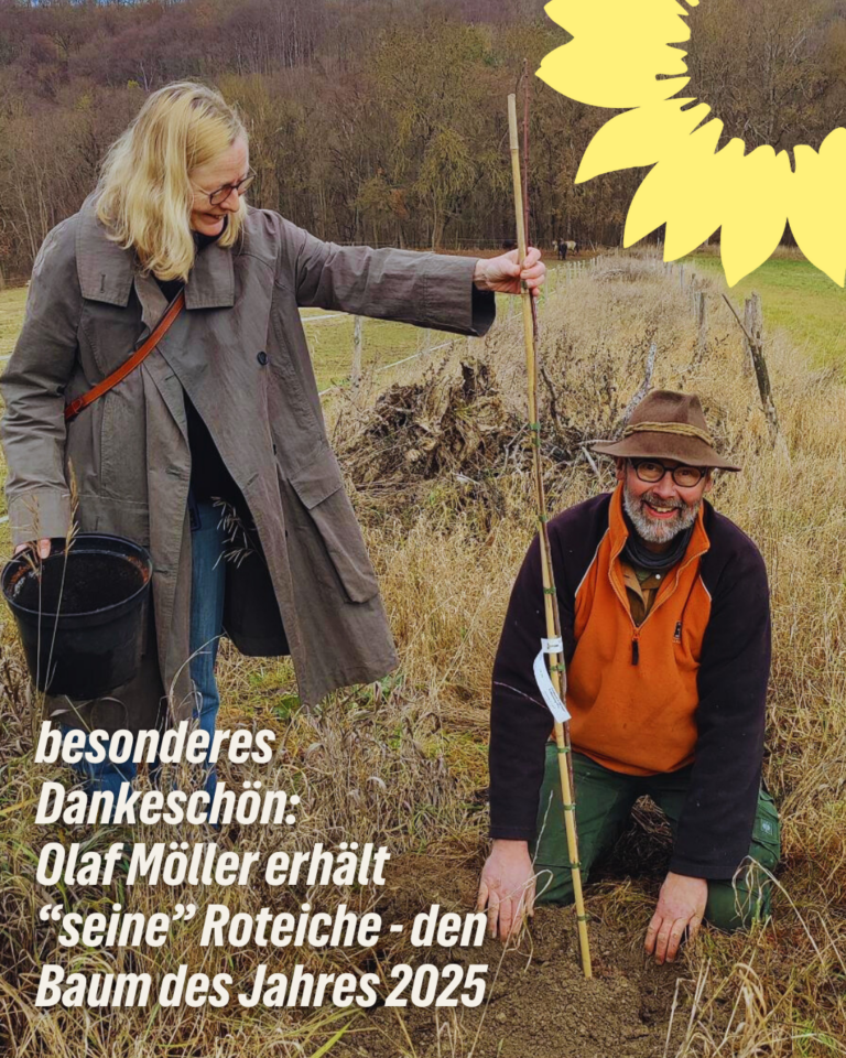 besonderes Dankeschön: Olaf Möller erhält seine Roteiche