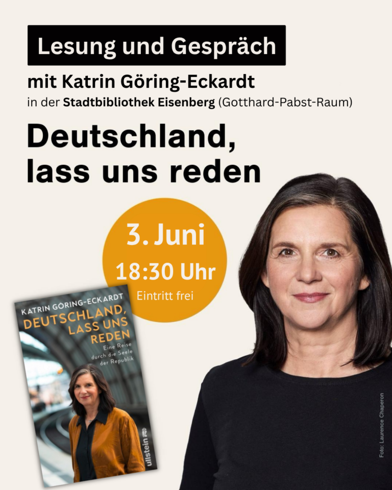 Lesung & Gespräch mit Katrin Göring-Eckardt
